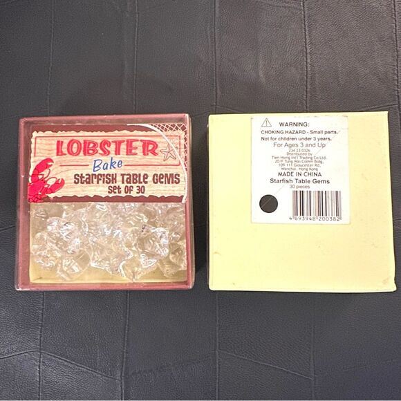 NIB Lobster Bake Starfish Table Gems Set of 30 - Picture 2 of 3